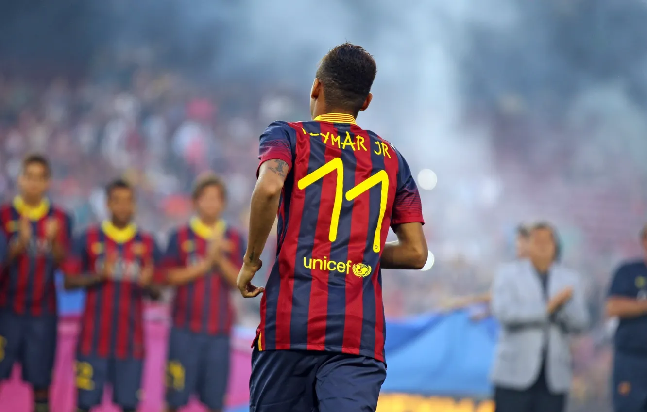 Фото обои Спорт, Футбол, Форма, Бразилия, FC Barcelona, Barca, Найк, Неймар