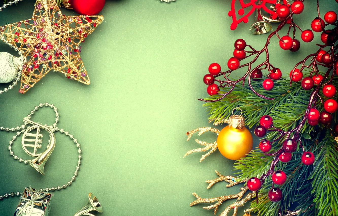 Фото обои Новый Год, Рождество, Christmas, New Year, decoration
