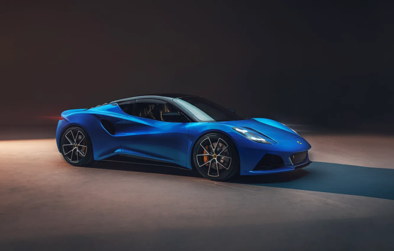 Фото обои синий, экстерьер, спортивный автомобиль, Lotus Emira, лотус эмира
