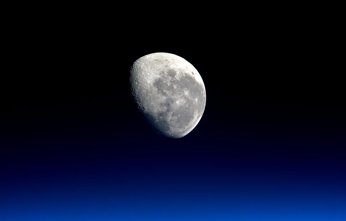Фото обои поверхность, фон, луна, спутник