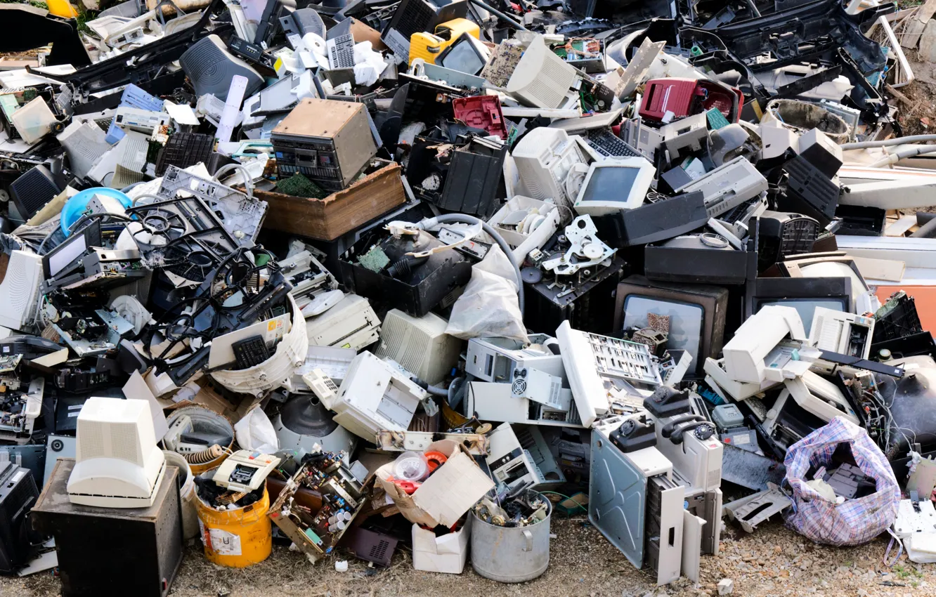 Фото обои trash, appliances, electronics, pollution, recycling
