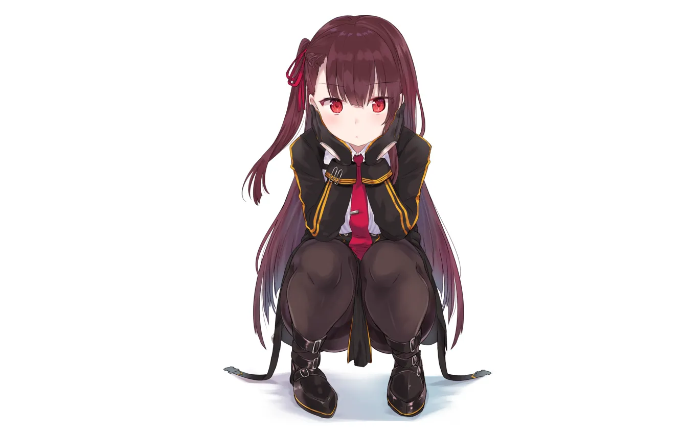 Фото обои девушка, сидит, Girls Frontline, chiune (yachi), WA2000