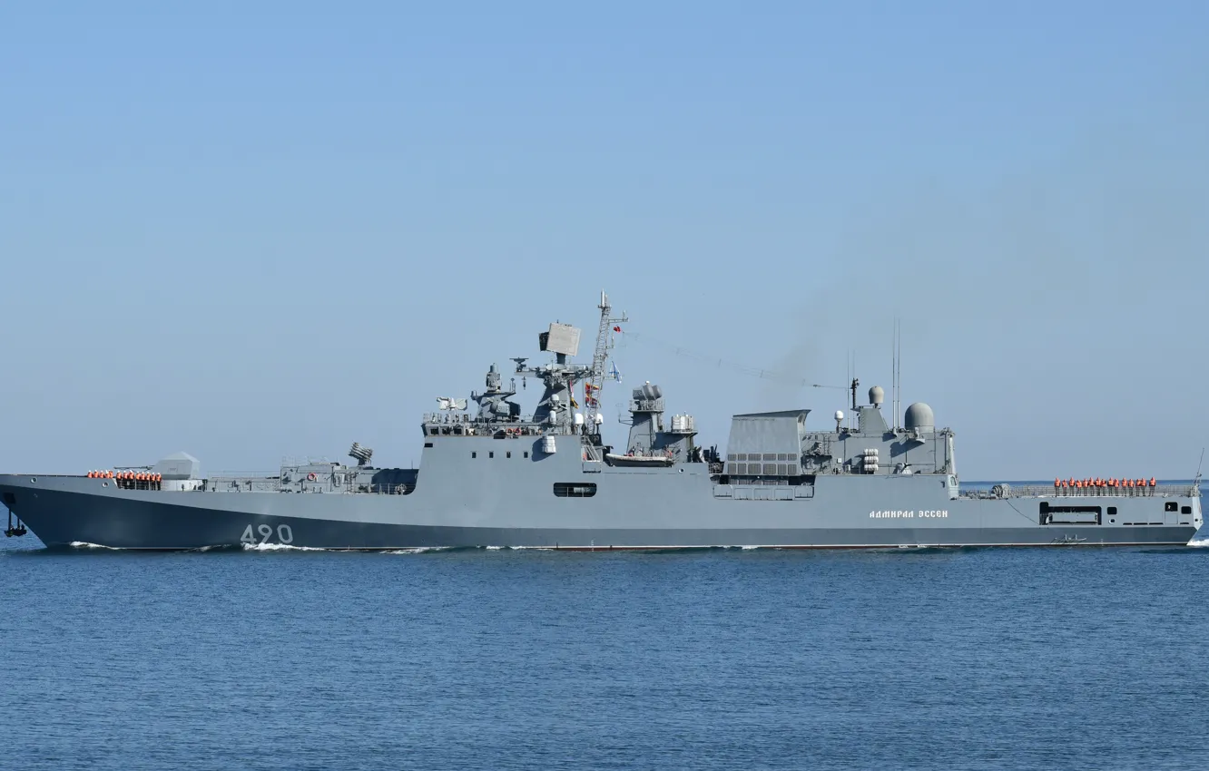 Фото обои фрегат, Черное море, проект 11356, Адмирал Эссен