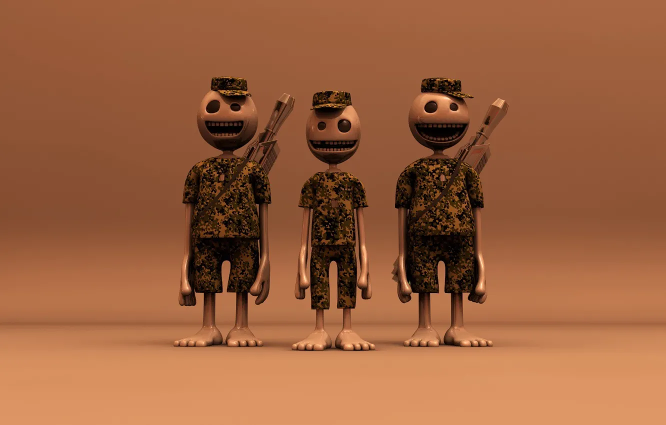Фото обои человечки, солдаты, Армия