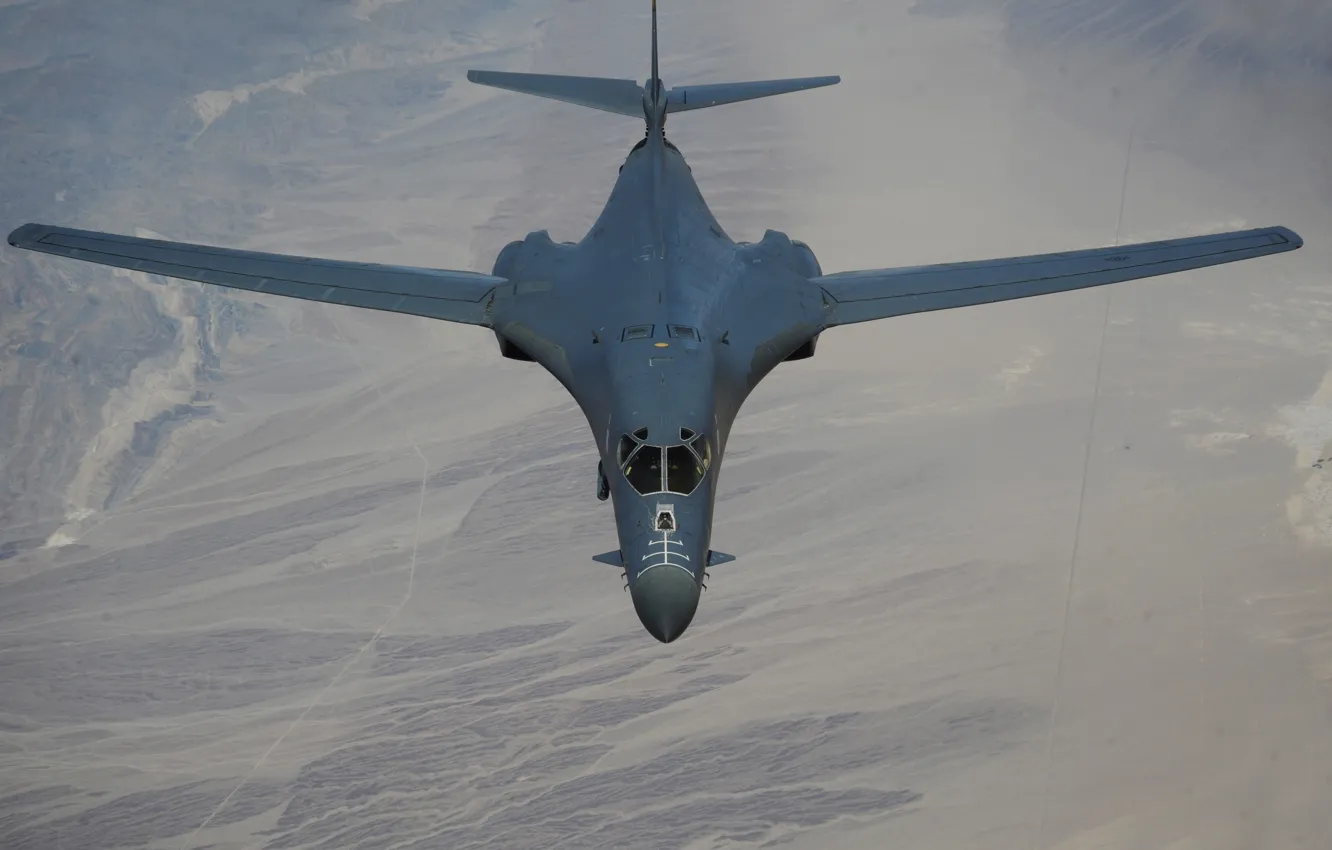 Фото обои Lancer, бомбардировщик, B-1B, стратегический, сверхзвуковой