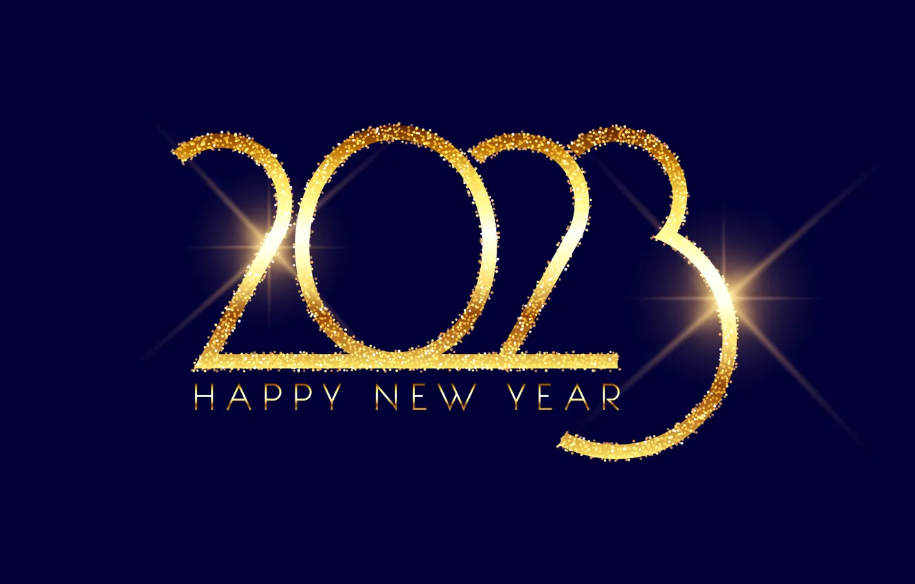 Фото обои золото, Новый Год, цифры, golden, happy, New Year, sparkle, glitter