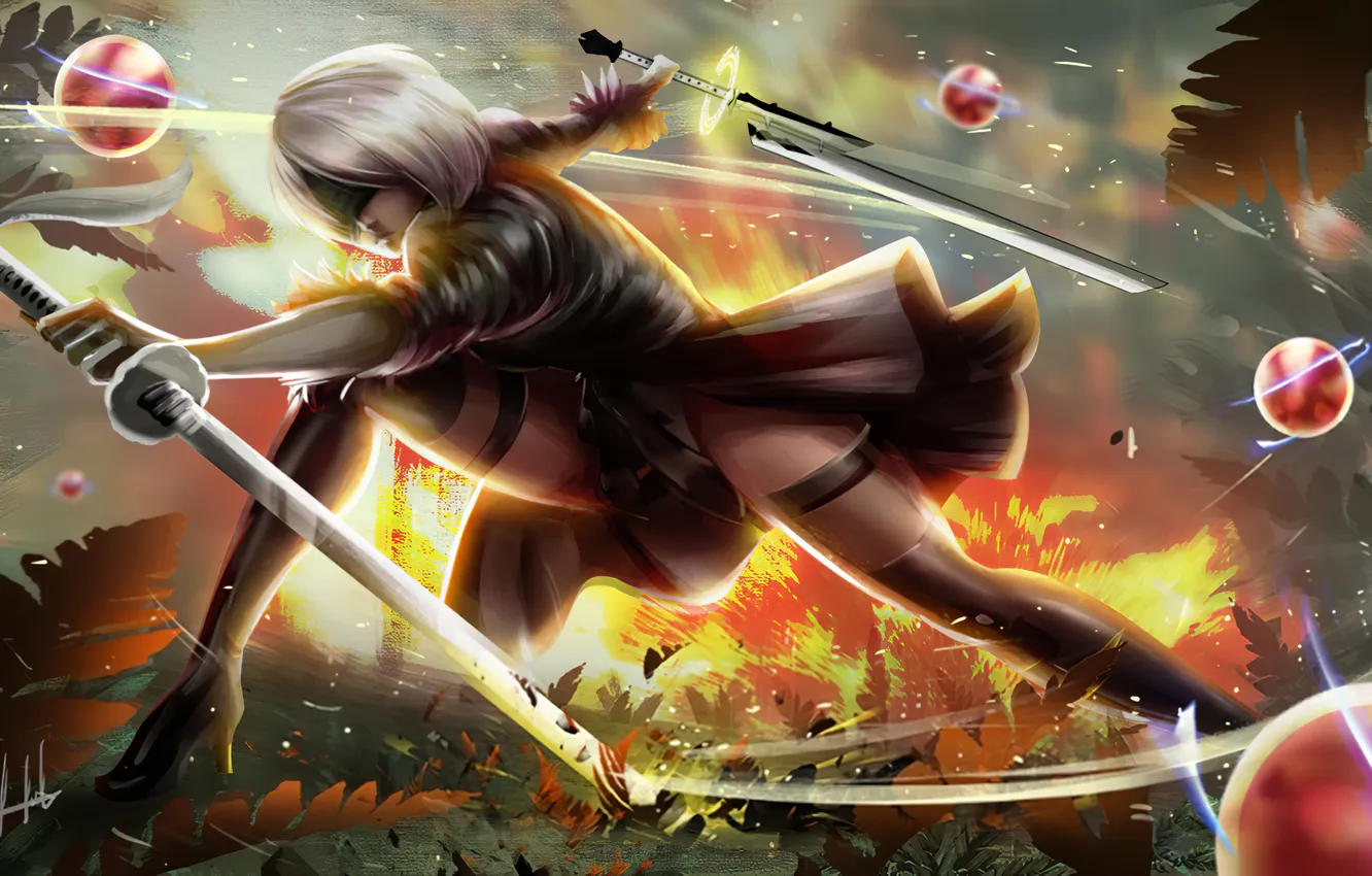 Фото обои art, new, 2b nier