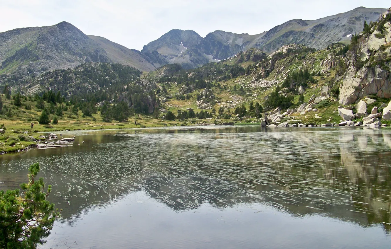 Фото обои lac, carlit, pyrennee