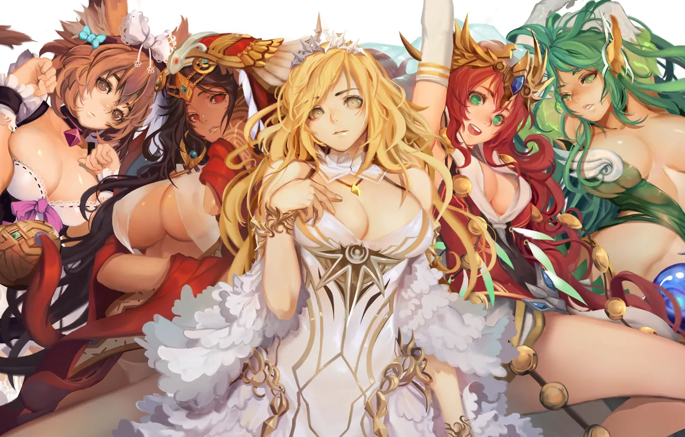 Фото обои девушка, Пышные формы, Sdorica -sunset-