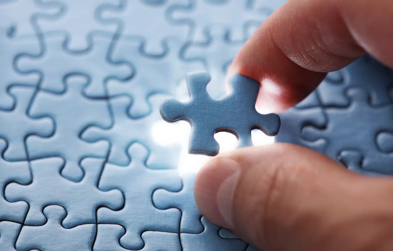 Фото обои blue, fingers, part, light puzzle