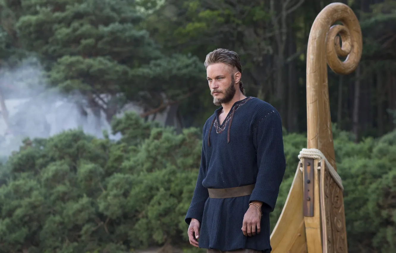 Фото обои сериал, Vikings, Викинги, Travis Fimmel, Ragnar Lodbrok
