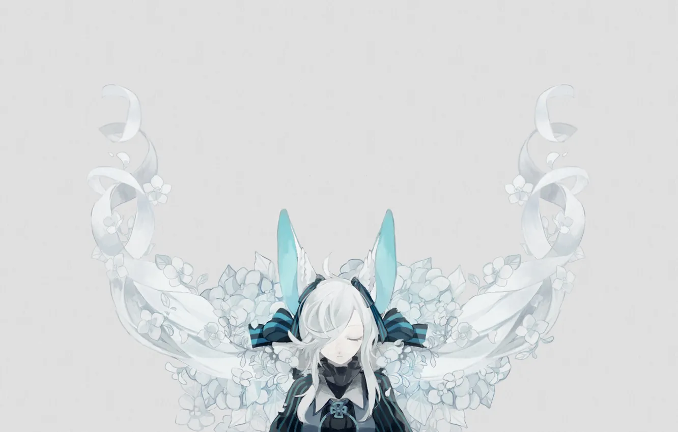 Фото обои аниме, девочка, неко, ушки, japan, anime, pixiv, dragons