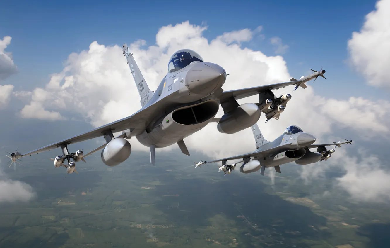 Фото обои истребитель, США, лёгкий, US Airforce, Adam Tooby, Lockheed Martin F-16A Fighting Falcon