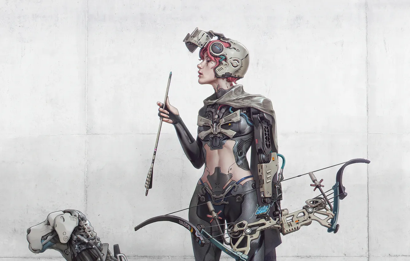 Фото обои Concept Art, NIKI and her dog, Fashion & Costume Design, Ranx