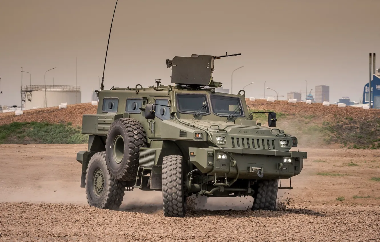 Фото обои полигон, Бронеавтомобиль, APC (Armoured Personnel Carrier), Вооружённые силы Республики Казахстан, Arlan