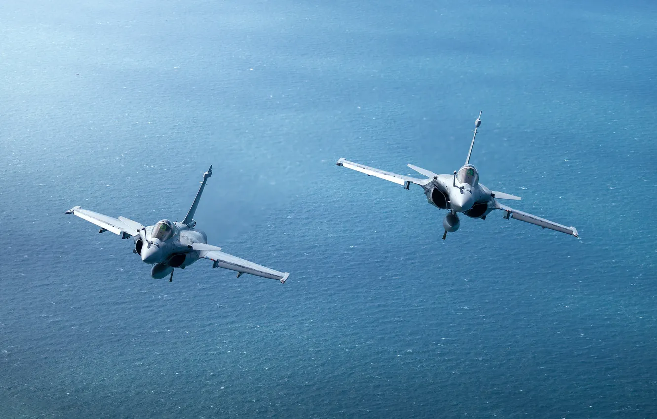 Фото обои многоцелевой истребитель, французский, Dassault Rafale, Шквал