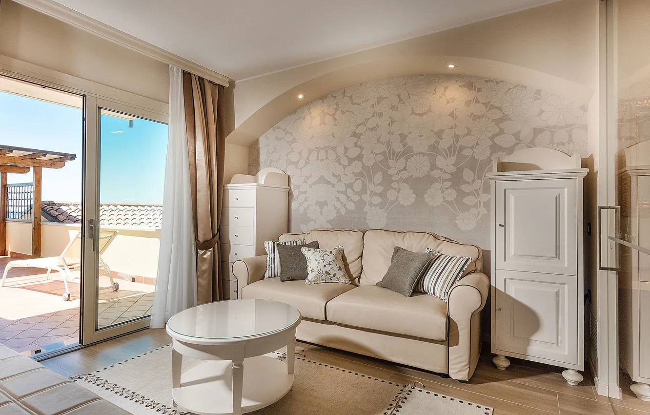 Фото обои интерьер, терраса, гостиная, relax suite, Vigilio