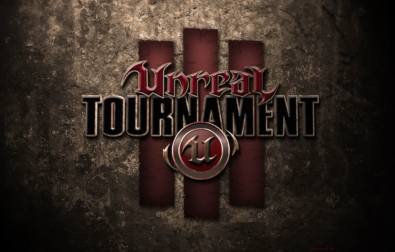 Фото обои logo, unreal, tournament