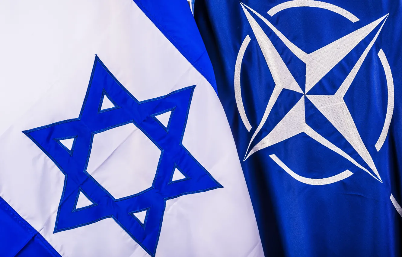 Фото обои флаги, НАТО, Израиль