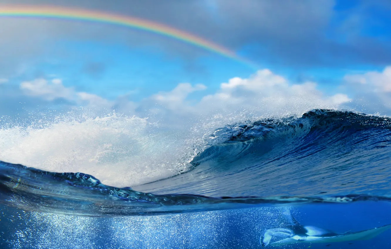 Фото обои море, вода, океан, волна, sky, sea, ocean, blue