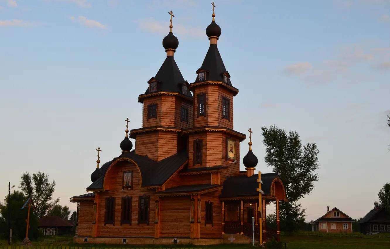 Фото обои крест, церковь, православие, пустынь