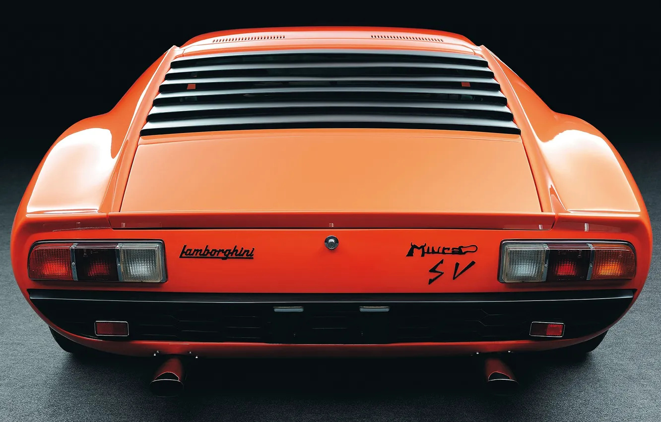 Фото обои Авто, Lamborghini, Машина, Оранжевый, 1971, Апельсин, Автомобиль, Ламборгини