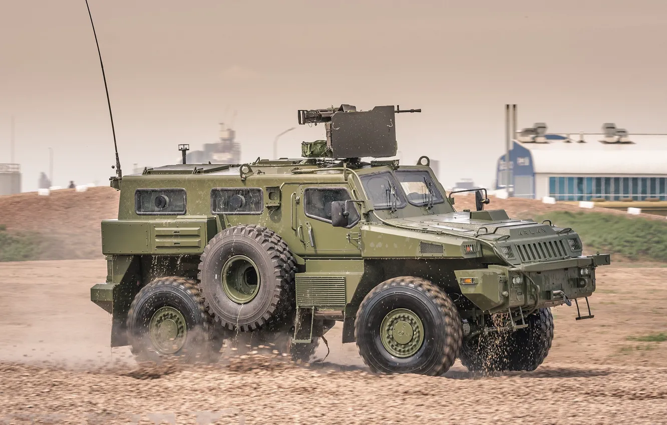 Фото обои полигон, Бронеавтомобиль, APC (Armoured Personnel Carrier), Вооружённые силы Республики Казахстан, Arlan