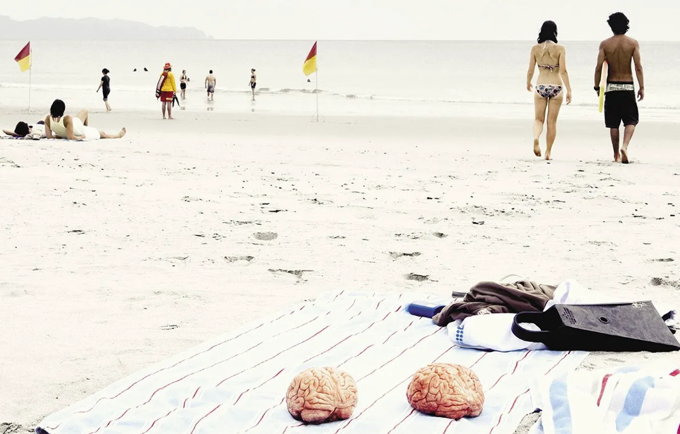 Фото обои Пляж, Лето, Мозг
