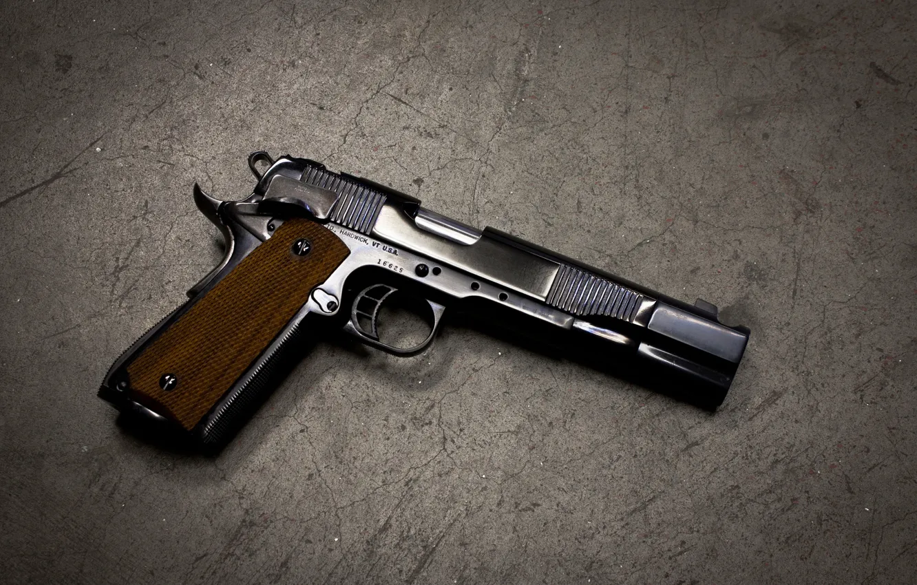Фото обои пистолет, фон, colt, m1911, самозарядный