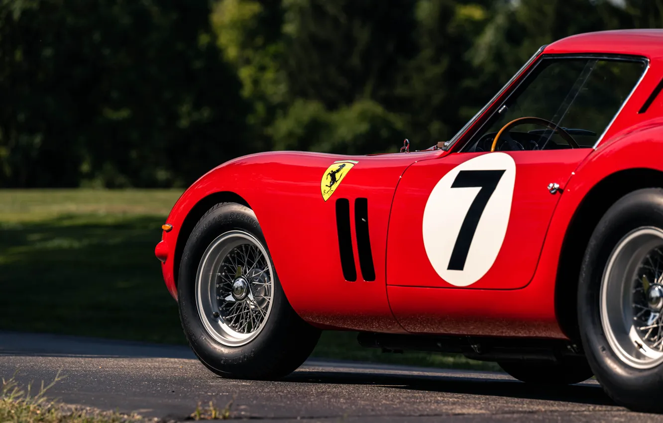 Фото обои Ferrari, vintage, close-up, classic, 1962, 250, Ferrari 250 GTO, sports car