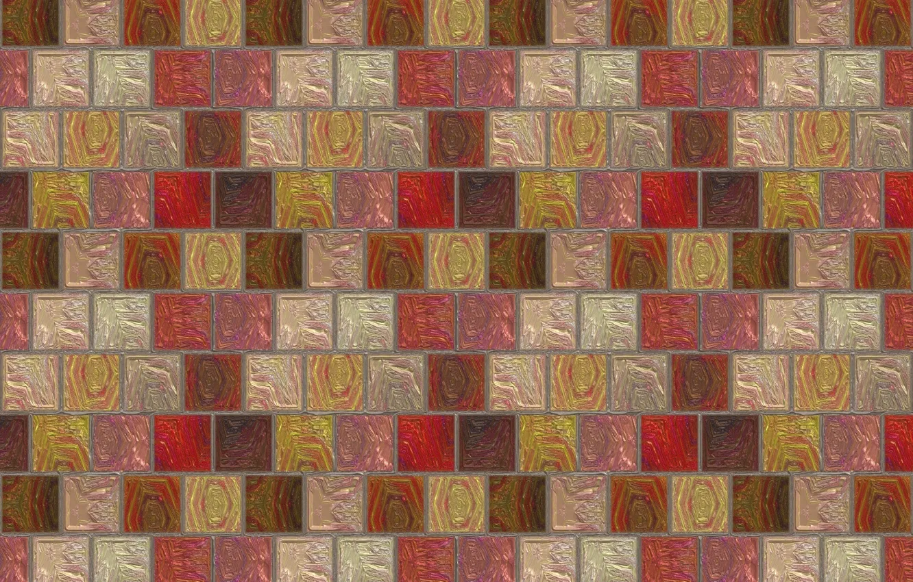 Фото обои мозаика, квадратики, стена, плитка, текстуры