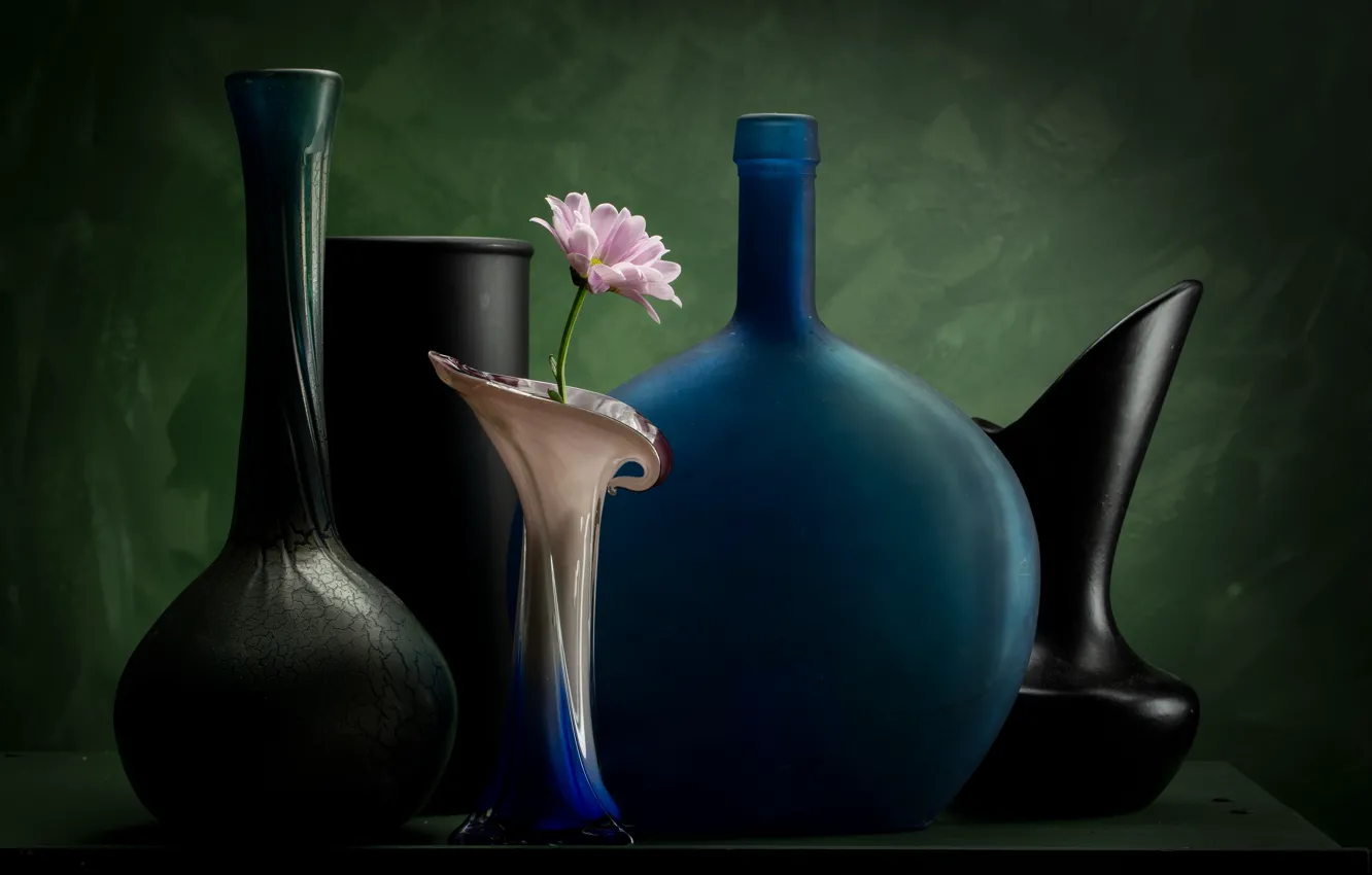 Фото обои цветы, букет, ваза