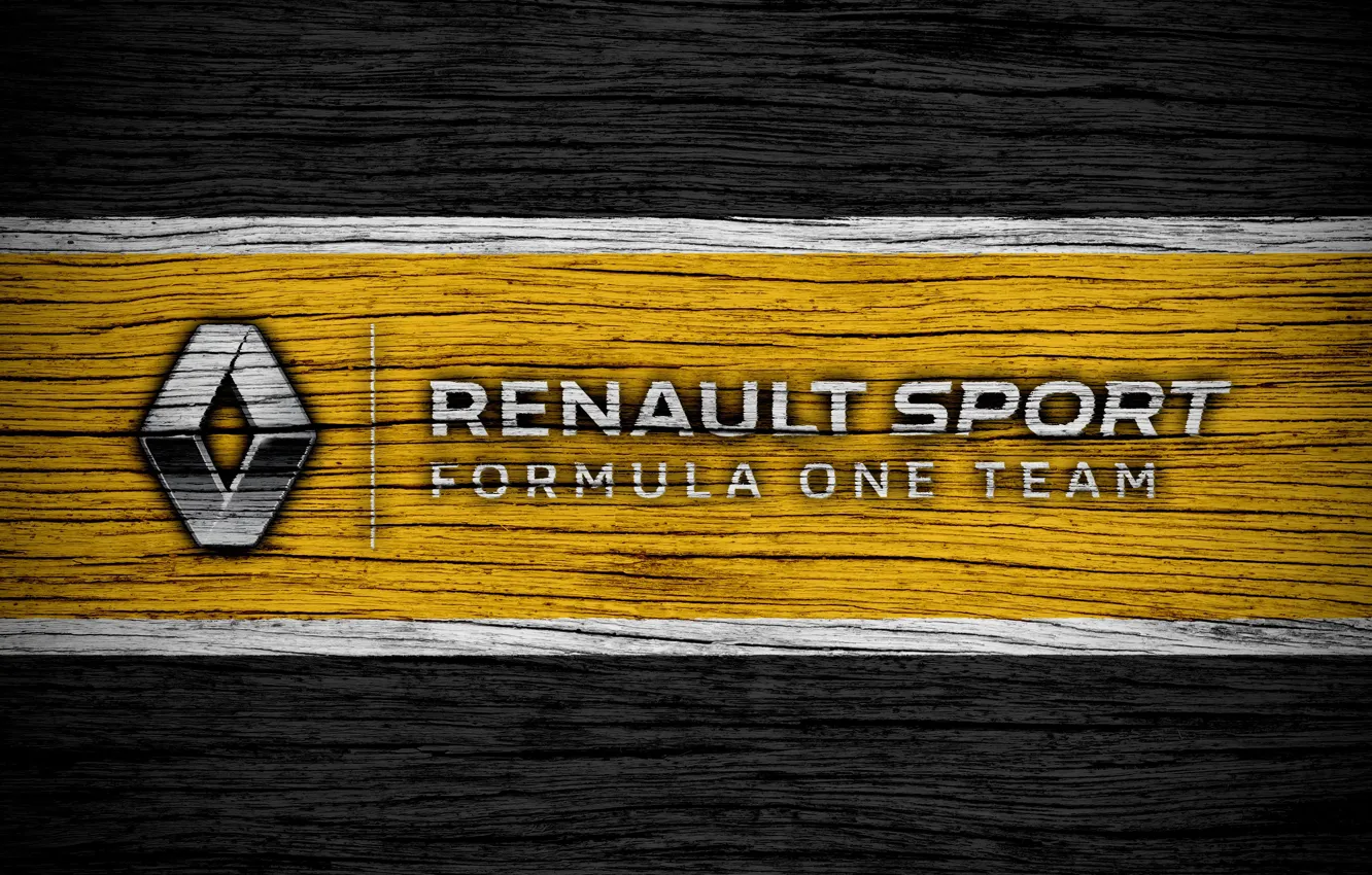 Фото обои Renault, wallpaper, sport, logo, Formula 1
