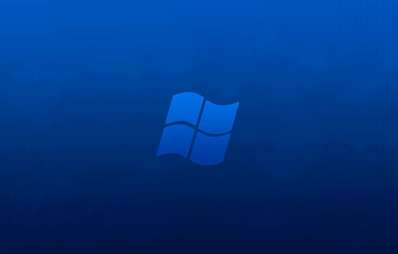 Фото обои минимализм, Windows, синий фон, hi-tech