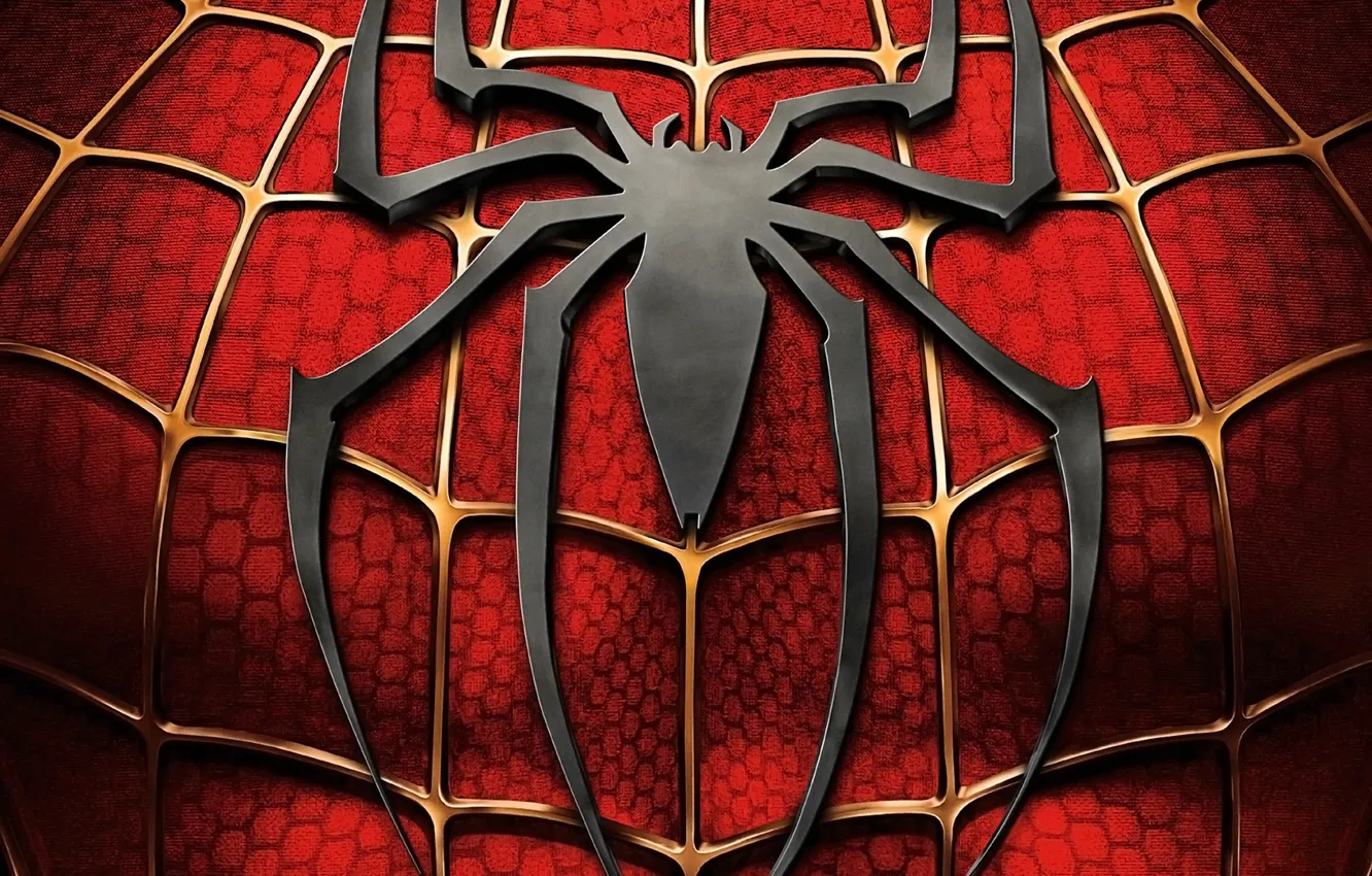 Фото обои человек-паук, логотип, постер, Spider-Man