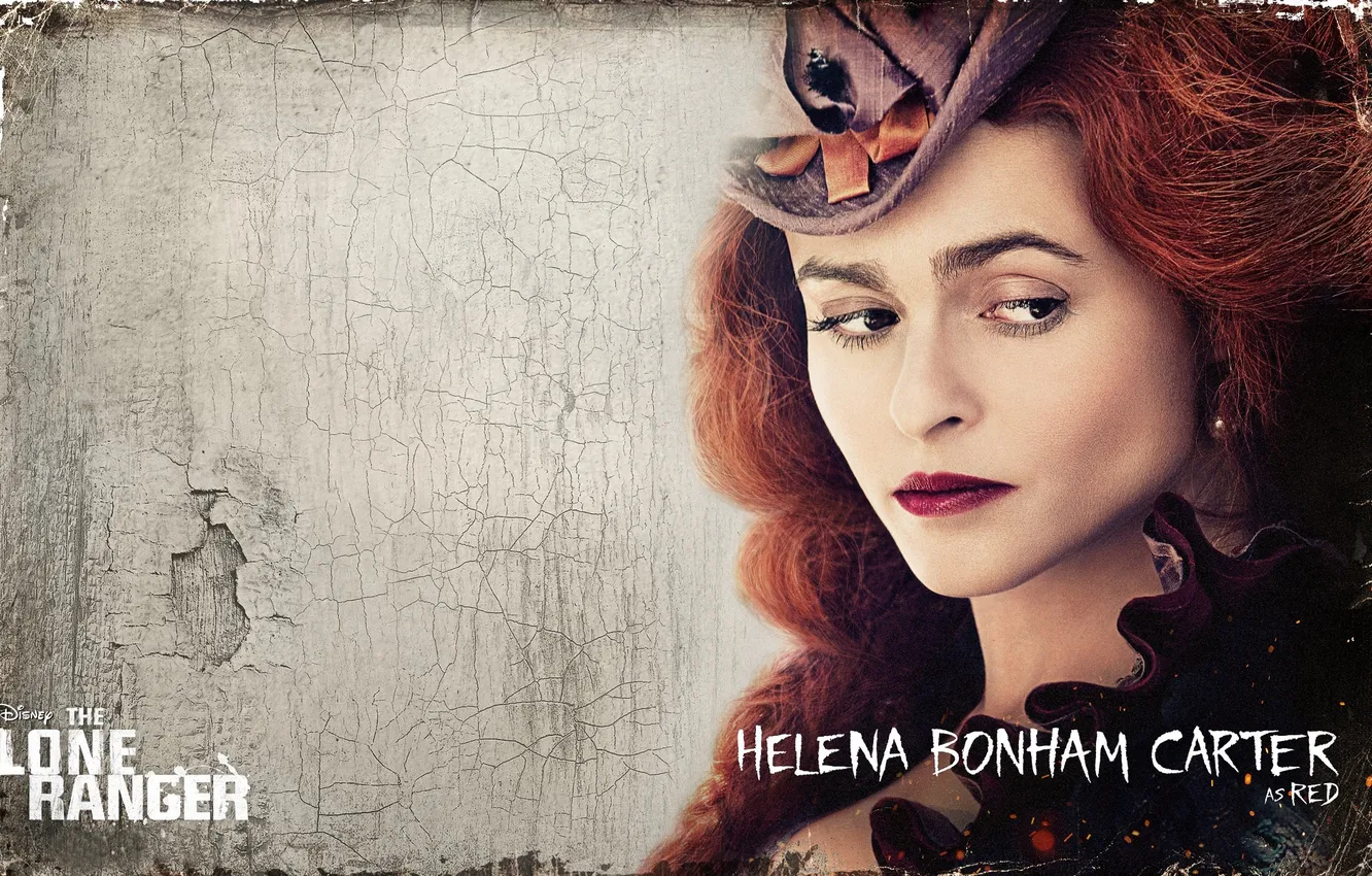 Фото обои актриса, Red, вестерн, Helena Bonham Carter, The Lone Ranger, Одинокий рейнджер