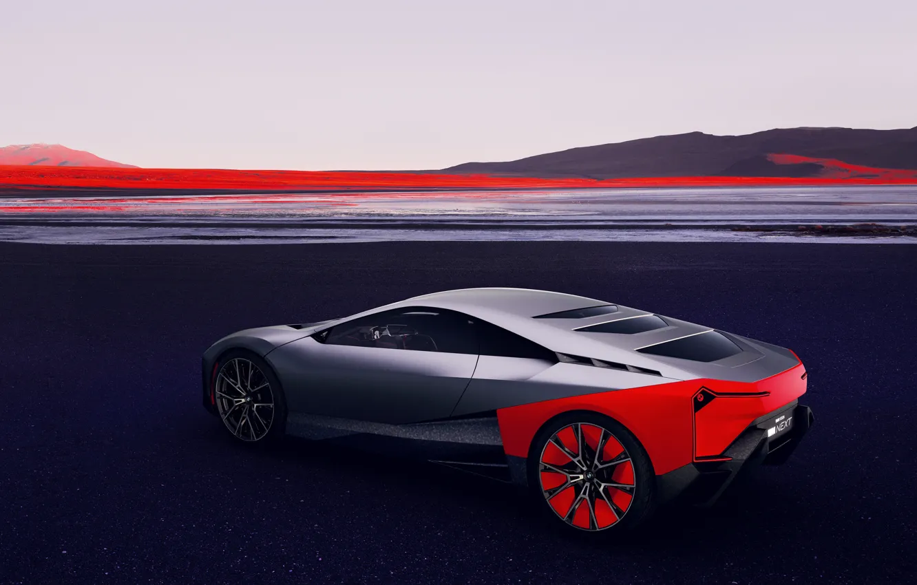 Фото обои купе, равнина, BMW, 2019, Vision M NEXT Concept