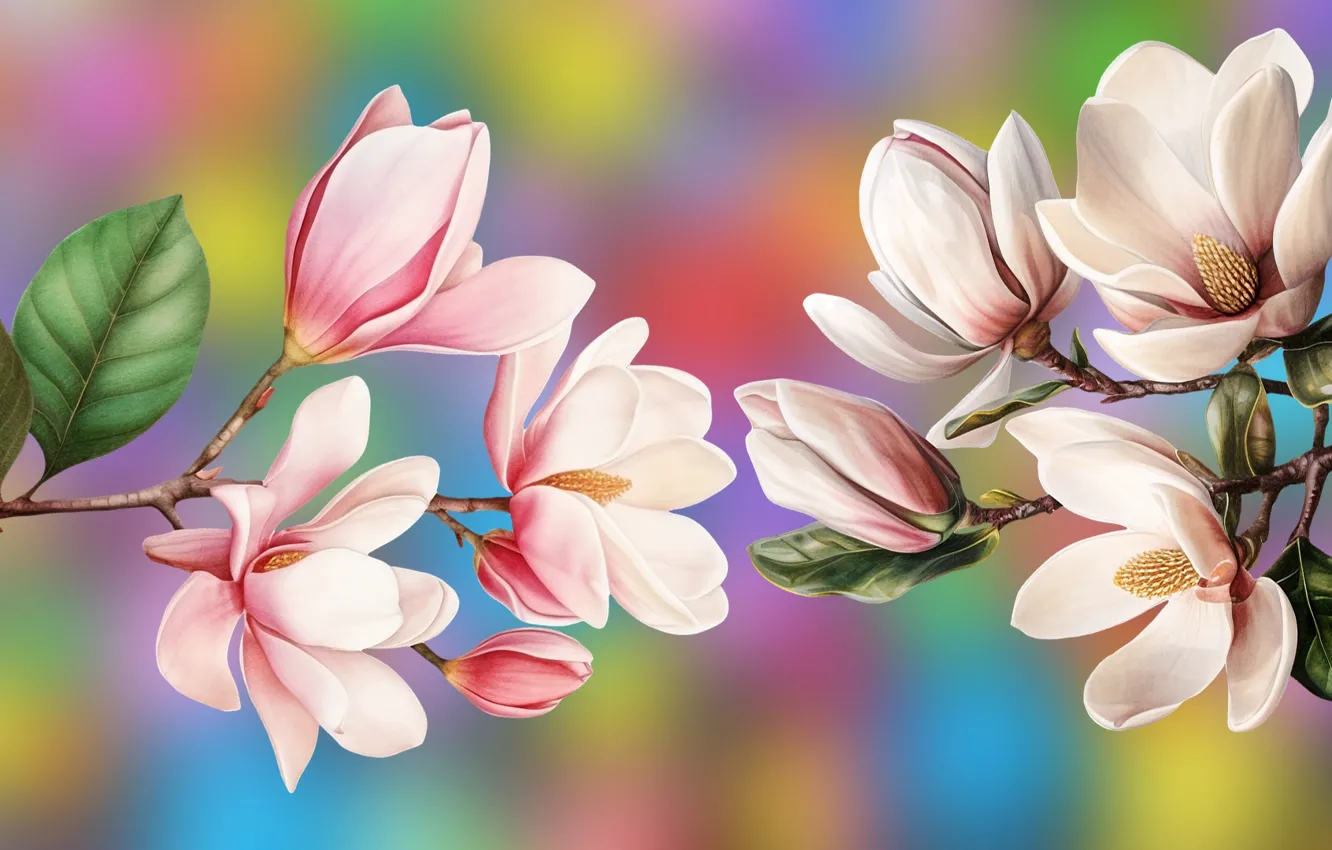 Фото обои Grafika, Kwiaty