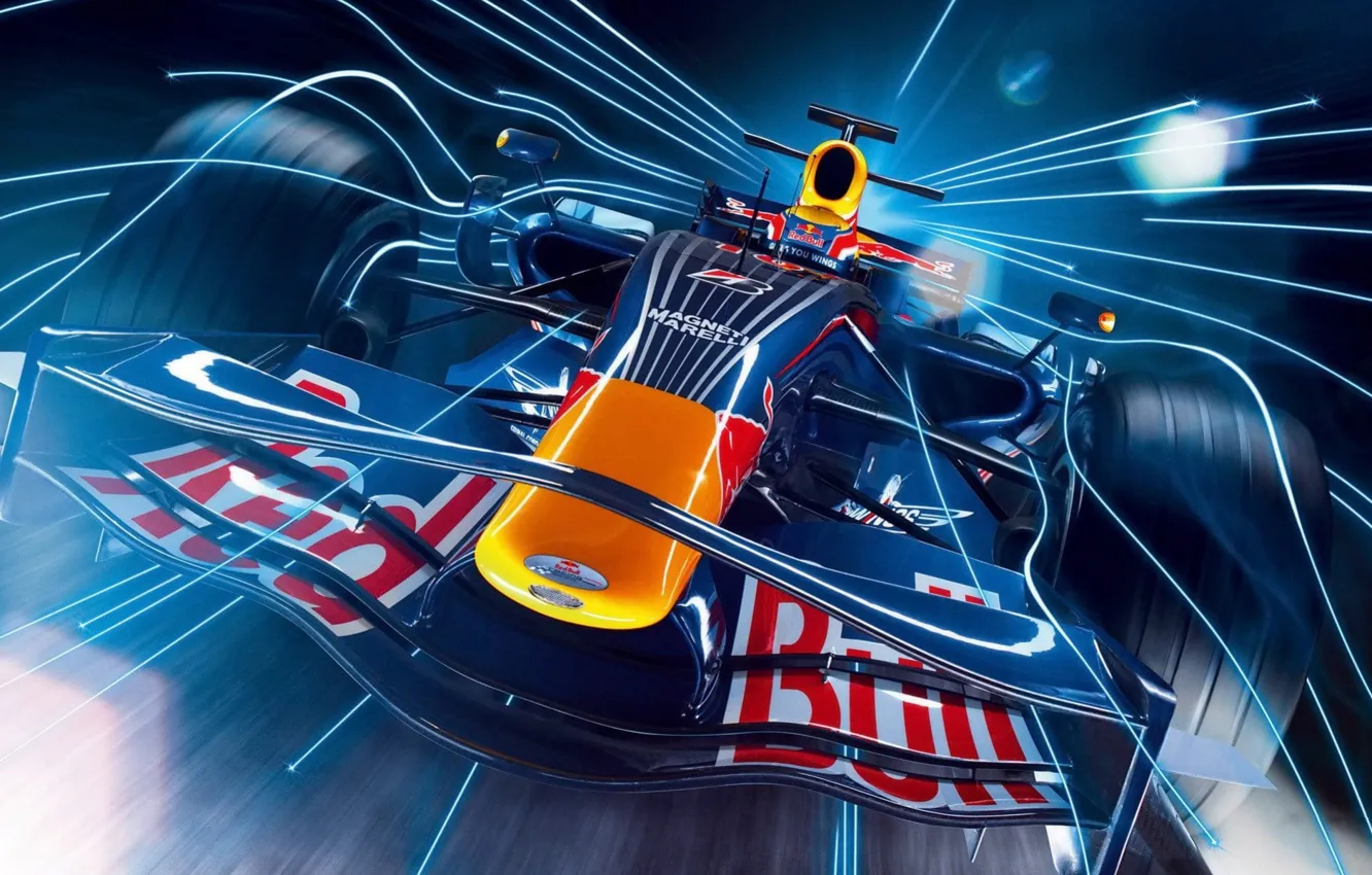 Фото обои Гонка, Formula 1, Red Bull, Болид