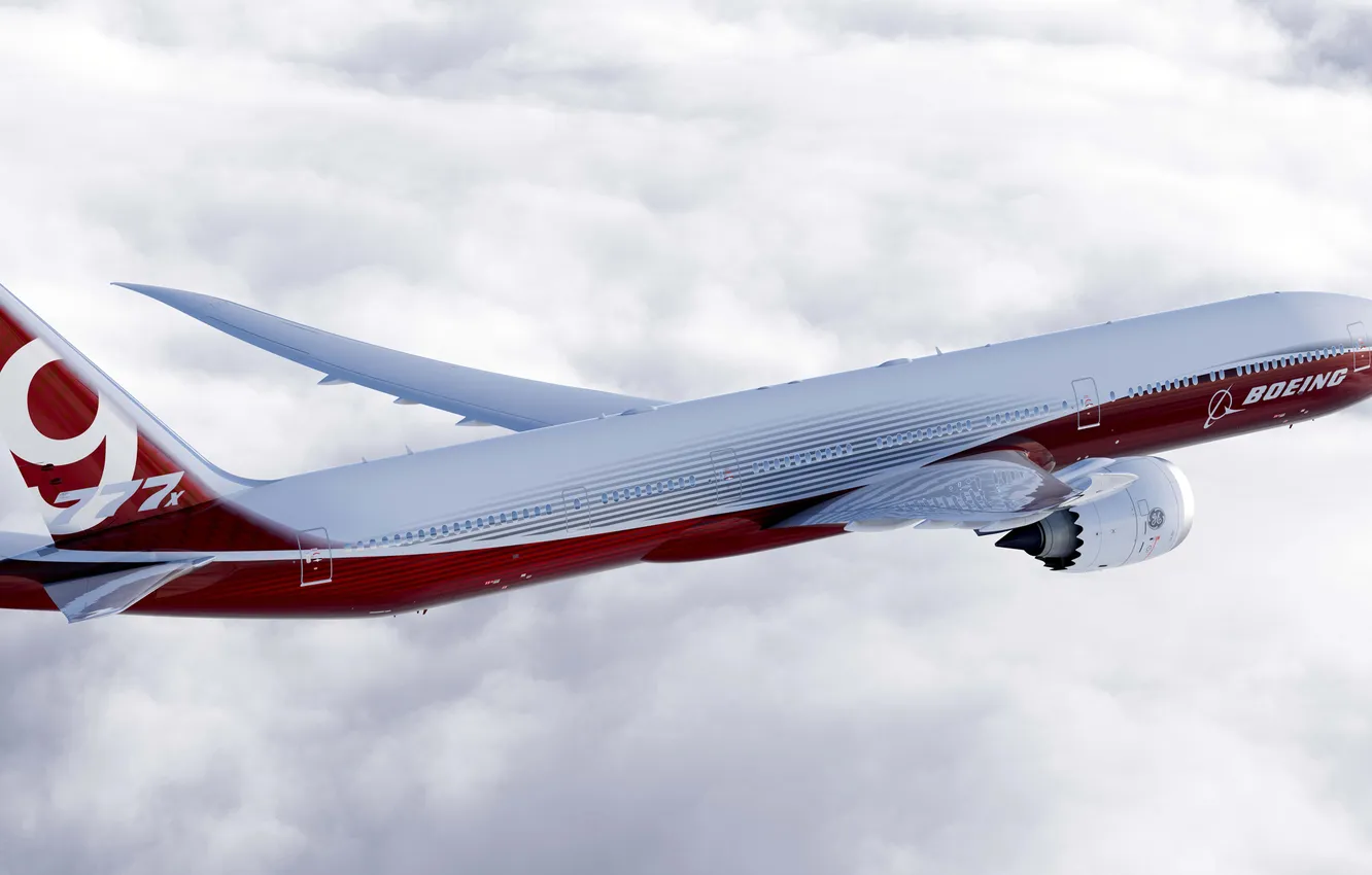 Фото обои скорость, Boeing, Полёт, Боинг, Самолёт, Пассажирский, B-777