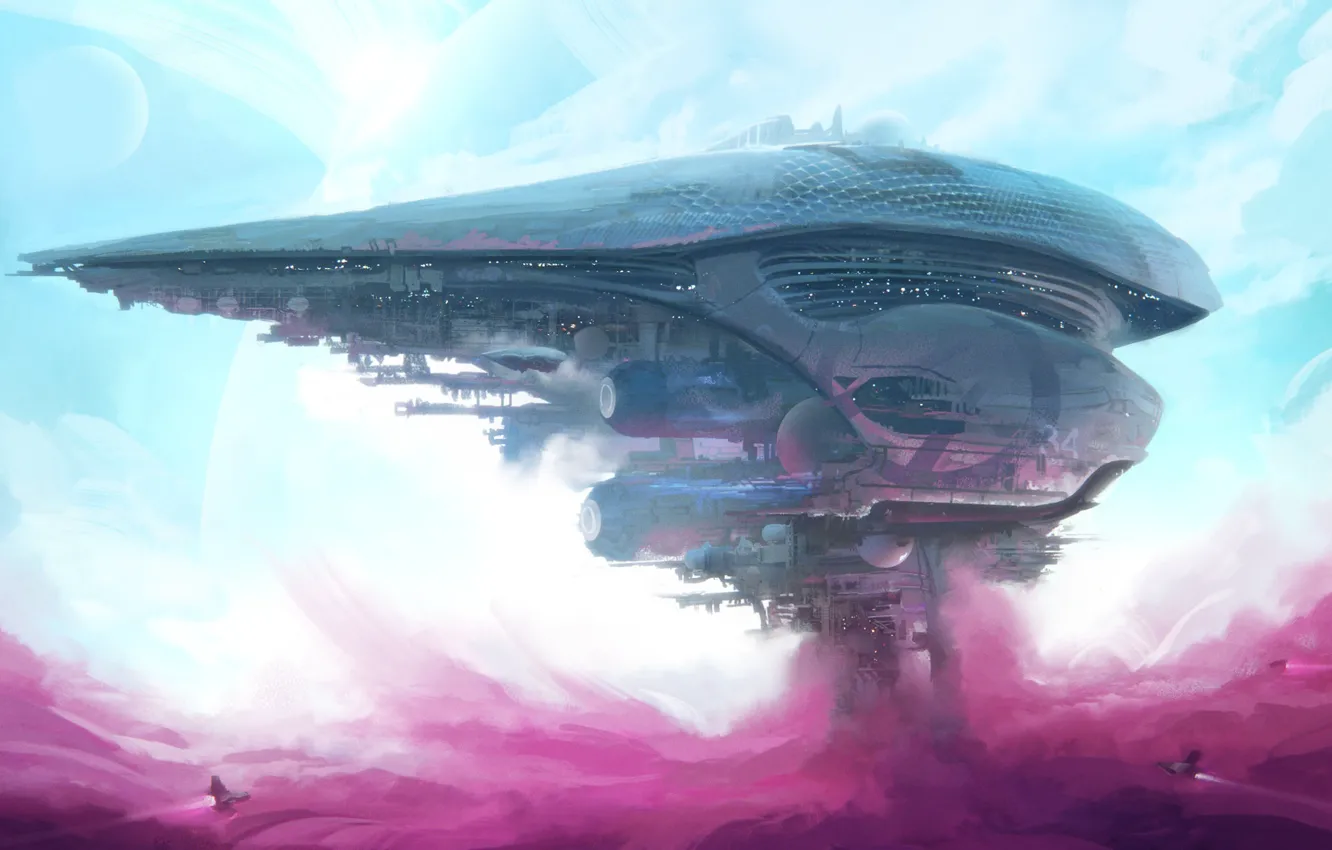 Фото обои сооружение, Comet boys base -34, gasplanetbase