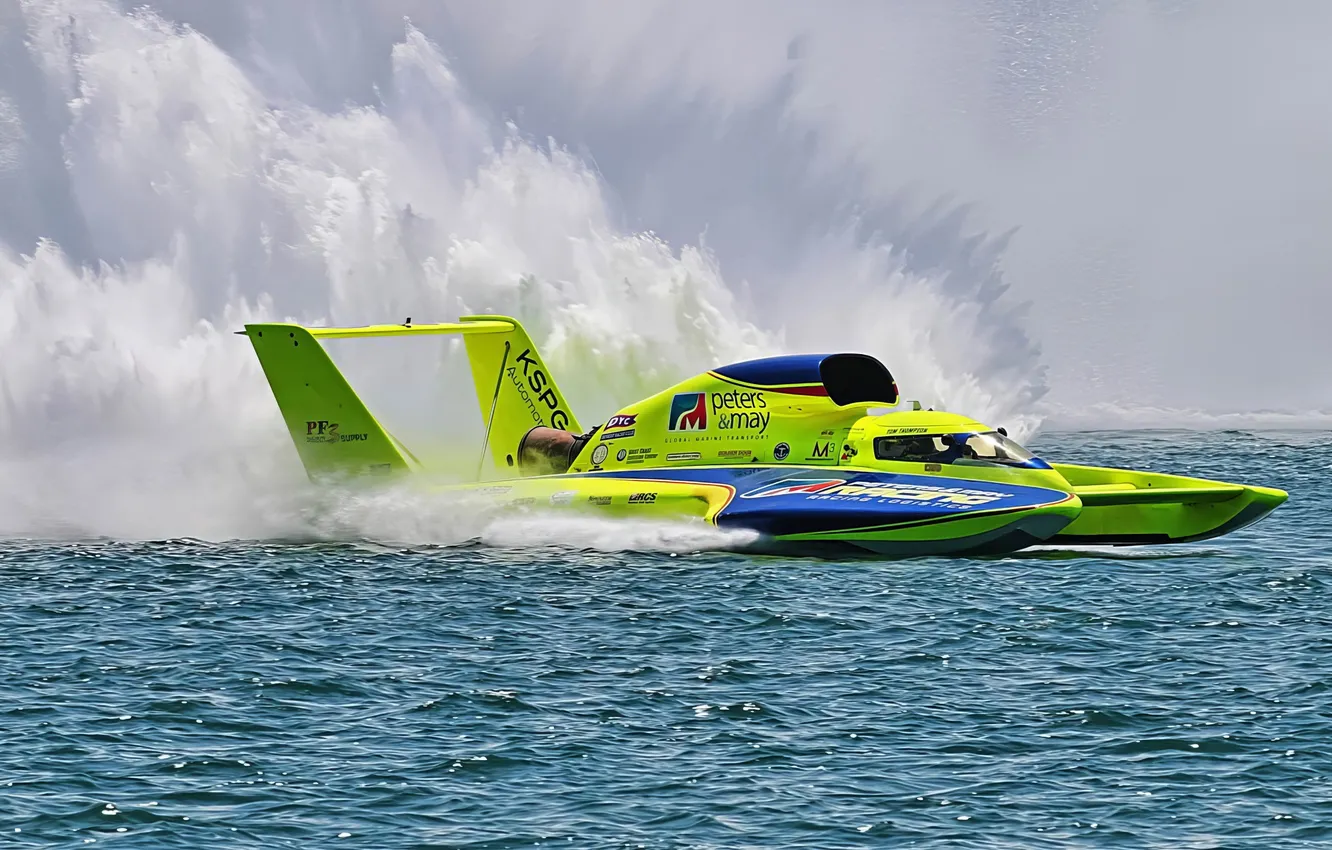 Фото обои гонка, лодка, скорость