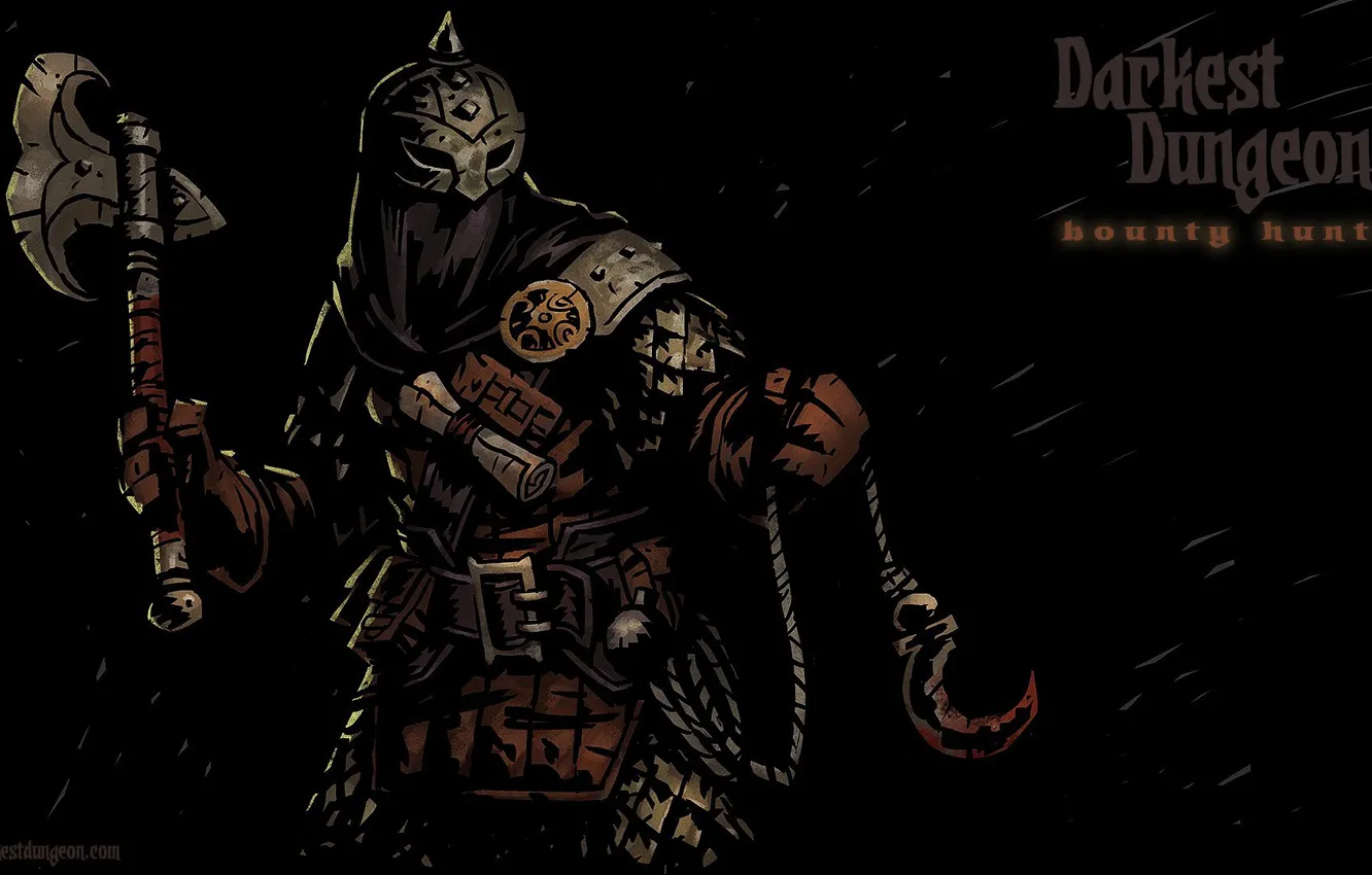 Фото обои Bounty Hunter, RPG, Darkest Dungeon, Red Hook Studios