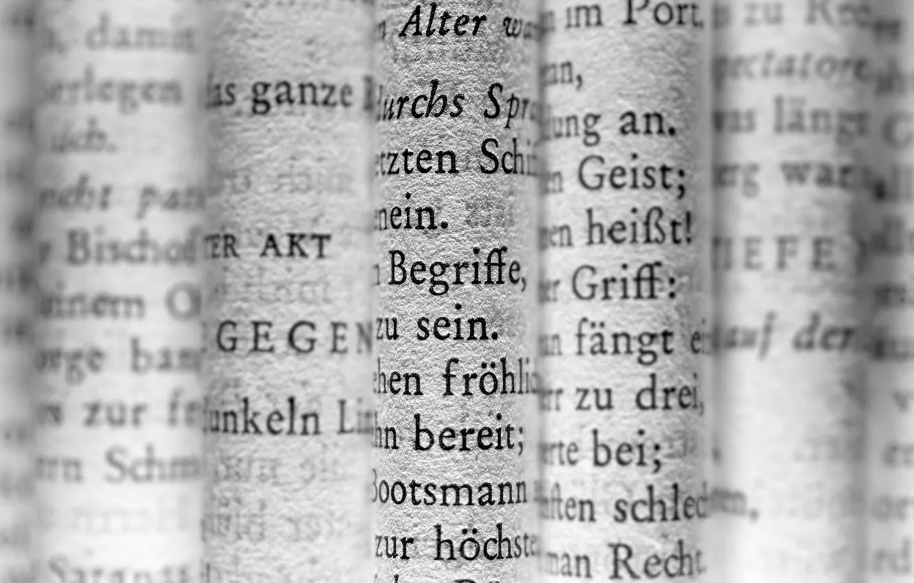 Фото обои шрифт, боке, Faust, deutsch