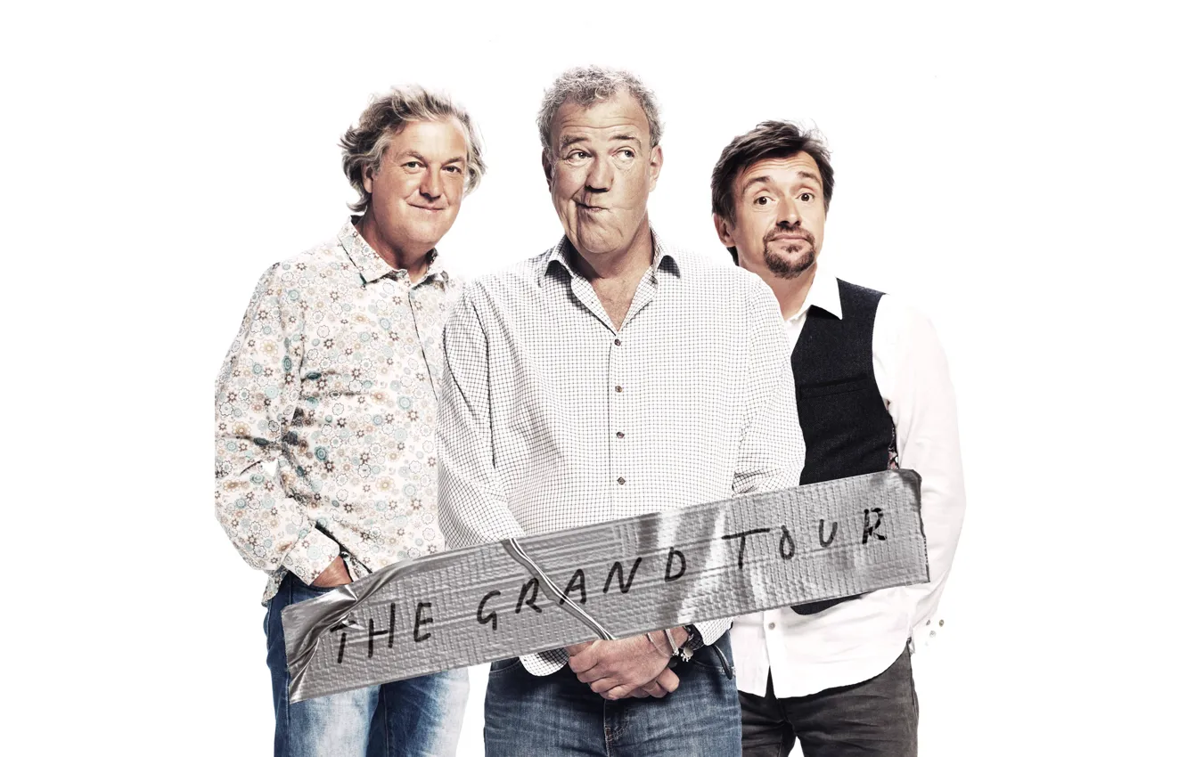 Фото обои Jeremy Clarkson, сериал, Фильмы, Richard Hammond, James May, The Grand Tour, авто шоу, Гранд тур