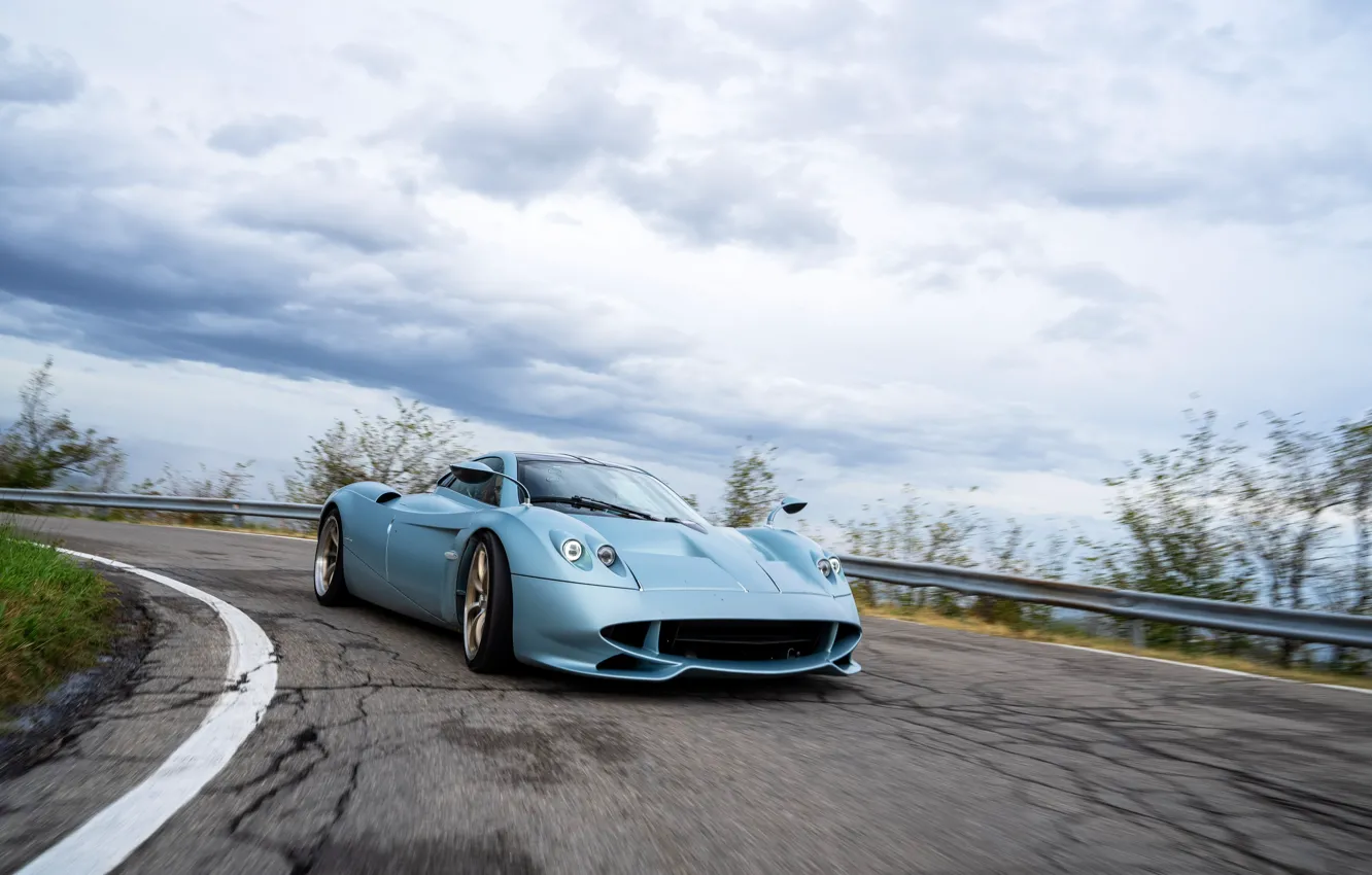 Фото обои car, Pagani, road, Huayra, Pagani Huayra Codalunga