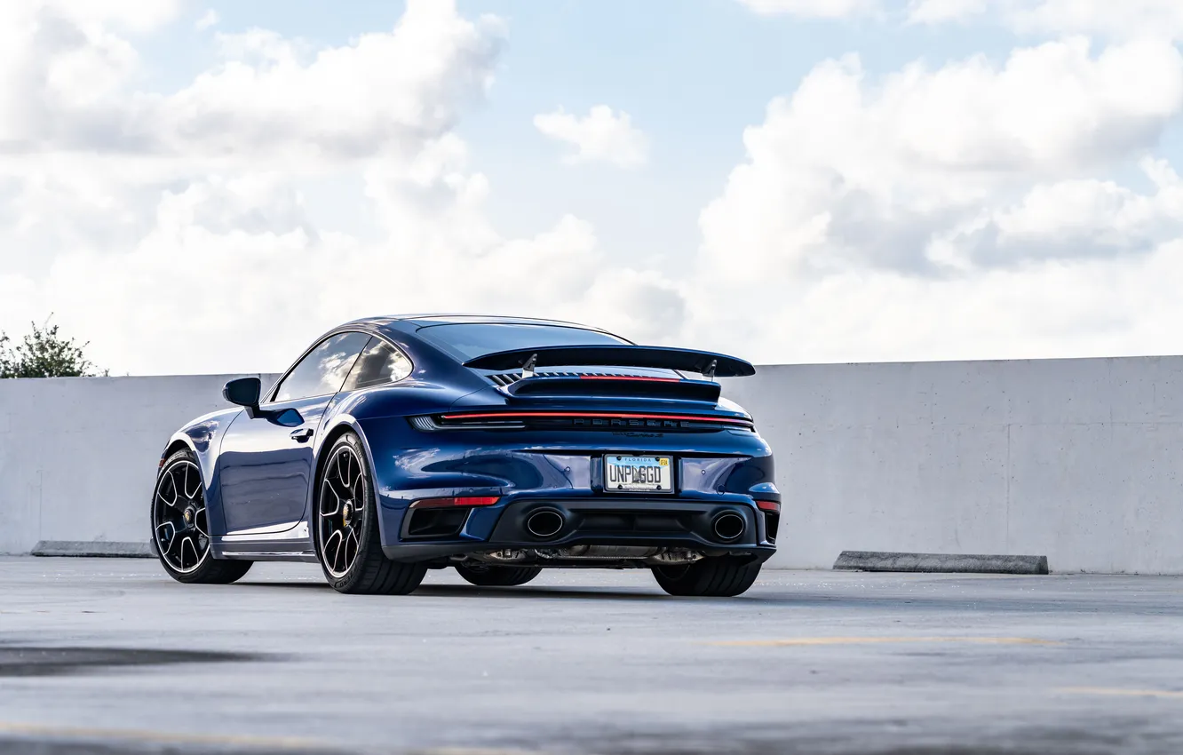 Фото обои Porsche, supercar, Turbo S, 992