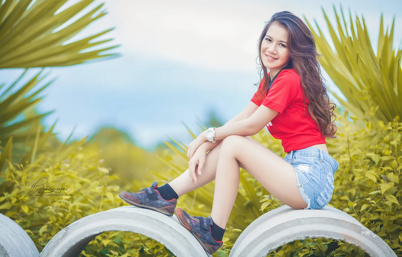 Фото обои wallpaper, girl, sexy, woman, model, china, asian, cute