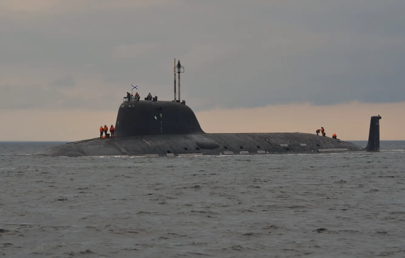 Фото обои лодка, ВМФ, подводная, атомная, проект 855, Ясень