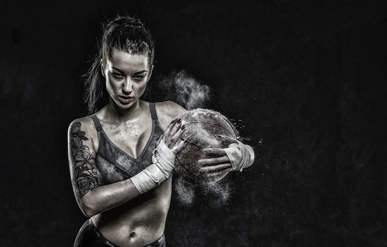 Фото обои basketball, tattoo, look, ball